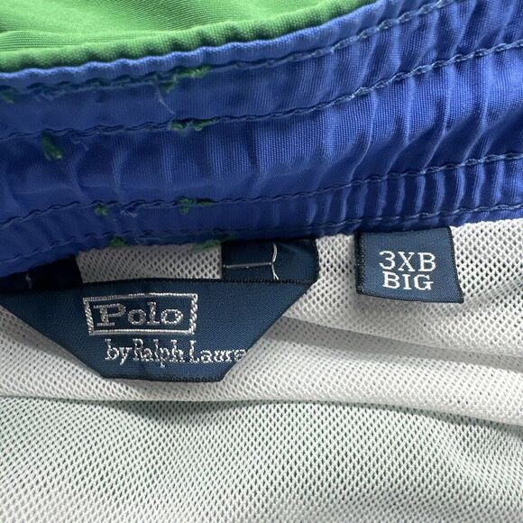 Polo Ralph Lauren Swim Trunks Mens 3XB 3X Big & Tall Green Drawstring Beach - Picture 7 of 11